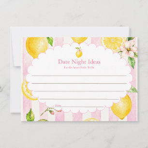 Pink Lemonade Sommer Brautjungfern-Abschied Mitteilungskarte