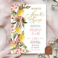 Pink Lemonade und Bow Main Squeeze Baby Dusche