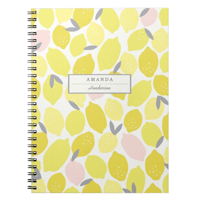 Pink Lemonade von Origami Prints Custom Notebook Notizblock (Vorderseite)