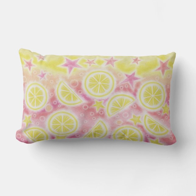 Pink Lemonade werfen Kissen Lumbar (Vorderseite)
