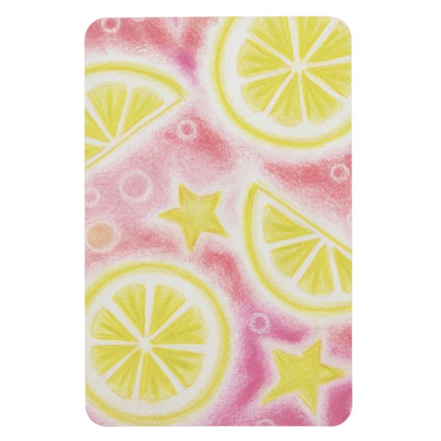 Pink Lemonade 'Zitronen' Premium-Magnet Magnet (Vertikal)