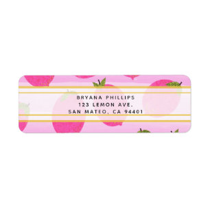 Pink Lemons Lemonade Sommer Früchte Wasser Farbe G