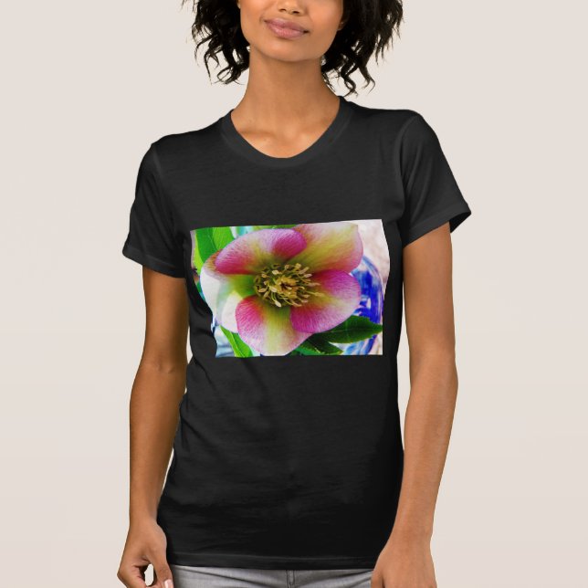 Pink Lenten Rose, T-Shirt (Vorderseite)