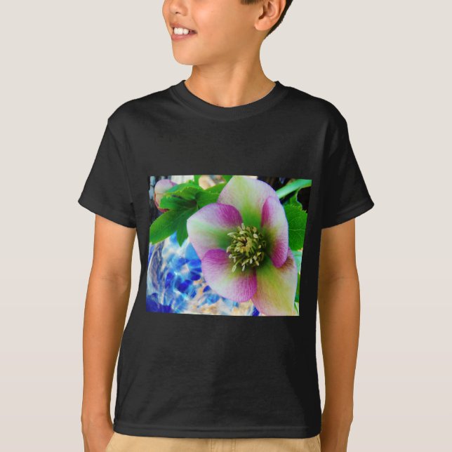 Pink Lenten Rose T-Shirt (Vorderseite)
