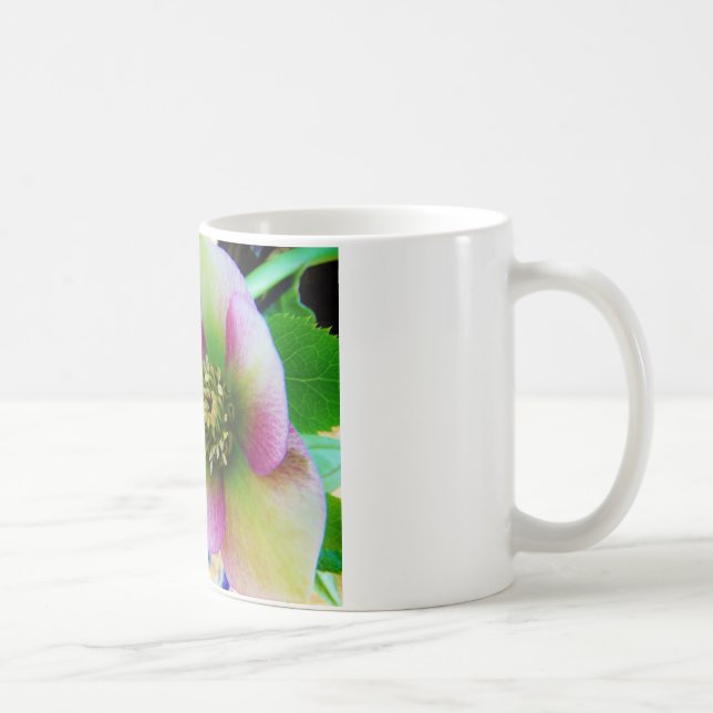 Pink Lenten Rose Tasse (Rechts)