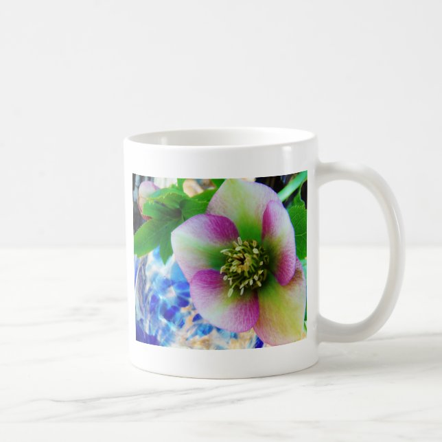 Pink Lenten Rose Tasse (Rechts)