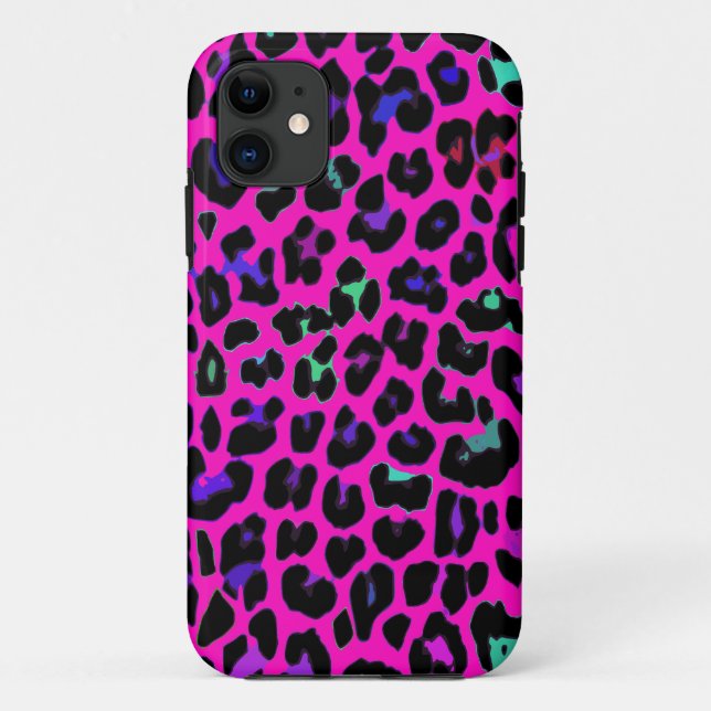 Pink-Leopard-Druck Case-Mate iPhone Hülle (Rückseite)