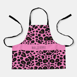 Pink Leopard Formen Geometrisches Muster Schürze
