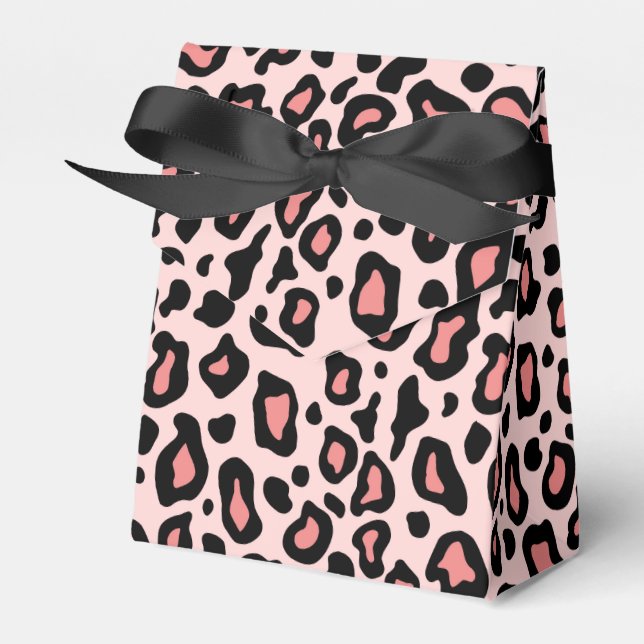 Pink Leopard Gefälligkeitsbox Geschenkschachtel (Vorderseite)