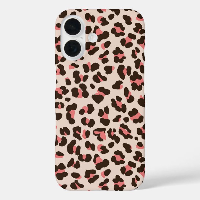 Pink Leopard Print Case-Mate iPhone Hülle (Rückseite)