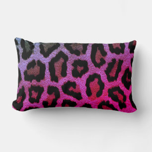 Pink Leopard Print Lumbar Kissen Kissen