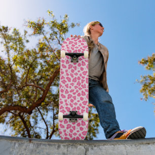 Pink Leopard Print - Mädchen Skateboard