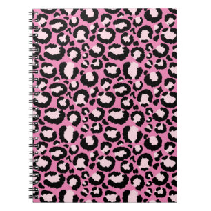 Pink Leopard Print Notizblock