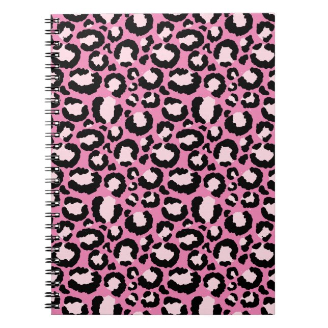 Pink Leopard Print Notizblock (Vorderseite)