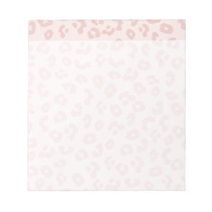 Pink Leopard Print Notizblock