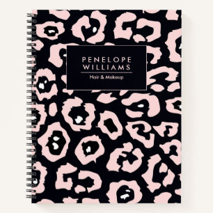 Pink Leopard Print Notizbuch