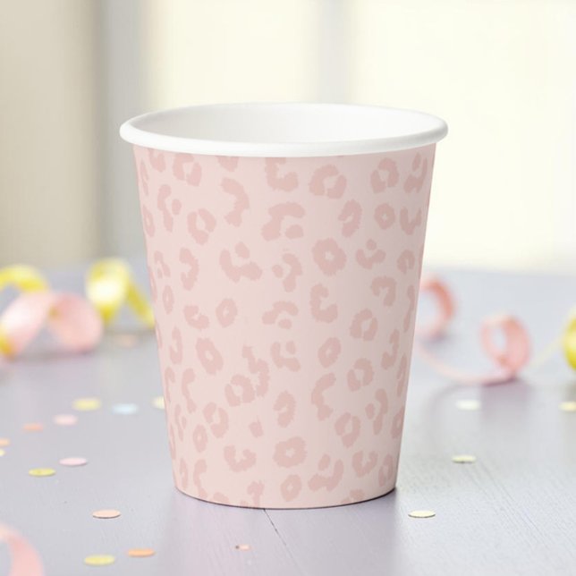 Pink Leopard Print Pappbecher (Von Creator hochgeladen)