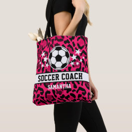 Pink Leopard Print Soccer Name