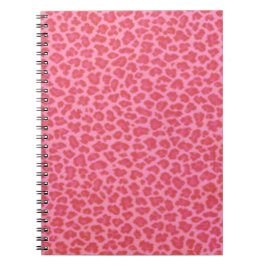 Pink Leopard Print Spiralnotebook Notizblock