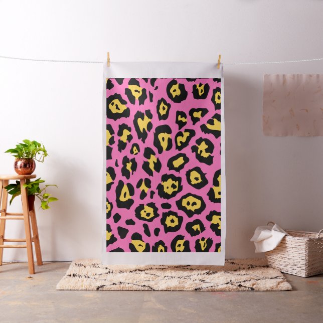 Pink Leopard Print Stoff (Beispiel)