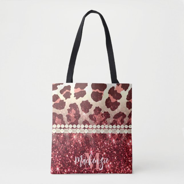 Pink Leopard Print und Glitzer (Vorderseite)