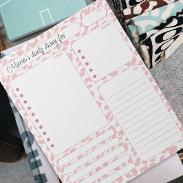 Pink Leopard Tagesplaner Hinweise und zu tun Liste Notizblock
