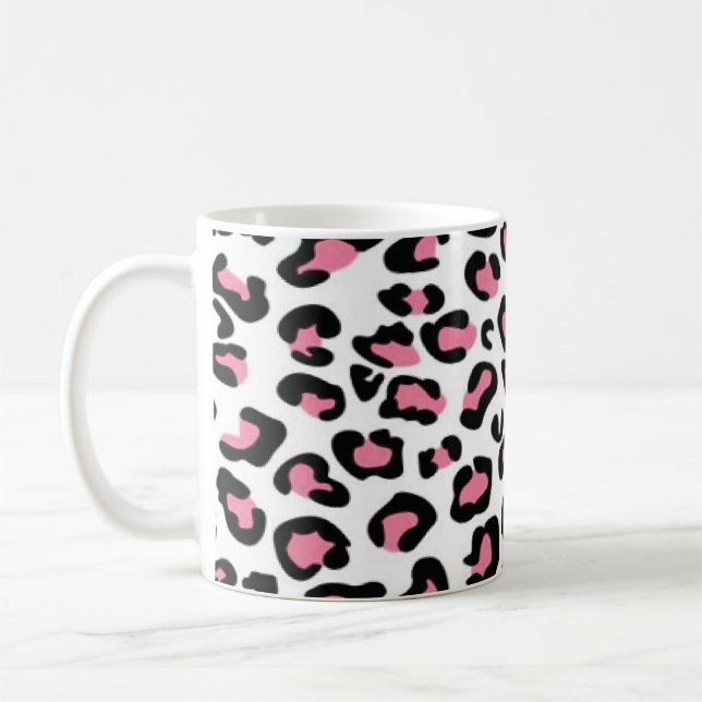 Pink-Leopard-Tasse Kaffeetasse (Links)