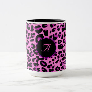 Pink Leopard-Tasse Zweifarbige Tasse