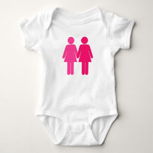 Pink Lesbians Baby Strampler