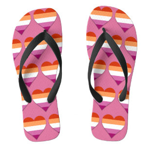 Pink-lesbisches Stolz Flip Flops