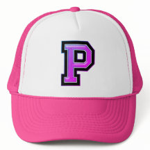 Pink Letter "P" Trucker Hat