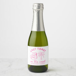 Pink Letzter Toast Bachelorette Mini Champagne