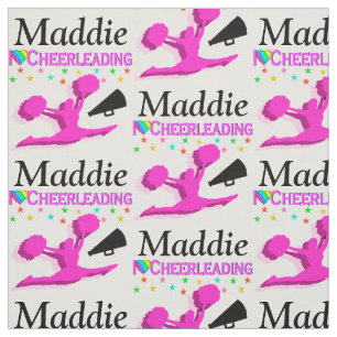 PINK LIEBE CHEERLEADING PERSONALISIERT FABRIC STOFF