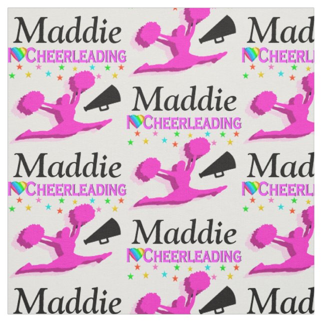 PINK LIEBE CHEERLEADING PERSONALISIERT FABRIC STOFF (Muster)