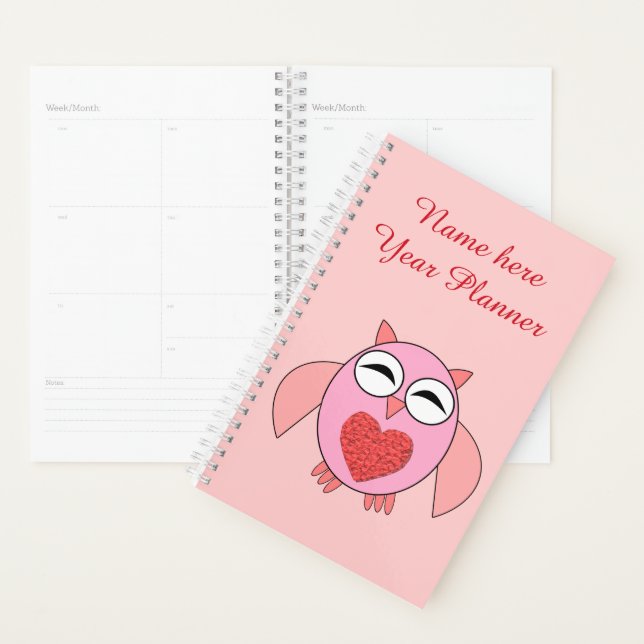 Pink Liebe Herzkugel Custom Planner Planer (Anzeige)