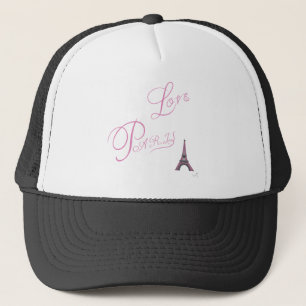 Pink-Liebe-Paris-Eiffel-Tower-einzigartig Truckerkappe