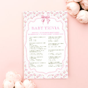 Pink Liebe Shack Vintag Extravagant Baby Trivia Ga