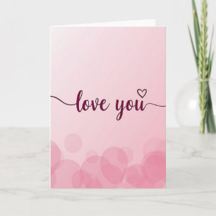 Pink Liebst Du Karte
