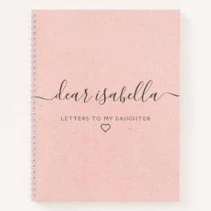 Pink Liebste Tochter Keepake Memory Journal Notizbuch