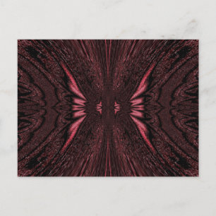 Pink Light Butterfly Postkarte