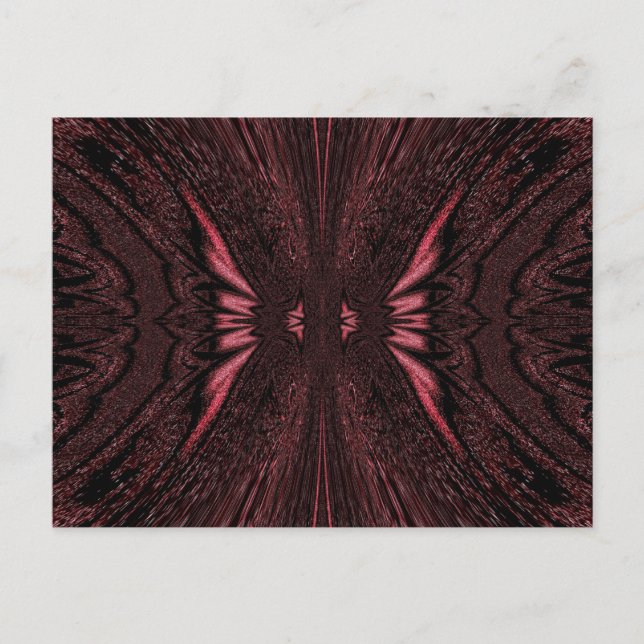 Pink Light Butterfly Postkarte (Vorderseite)