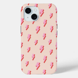 Pink Lightning Bolt Pattern Case-Mate iPhone Hülle