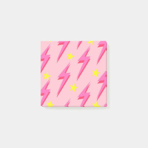 Pink Lightning Post-it Notes Stilvolle Organisatio Klebezettel