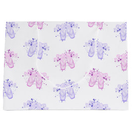 Pink & Lila Ballet Geburtstagsschuhe Große Geschenktüte