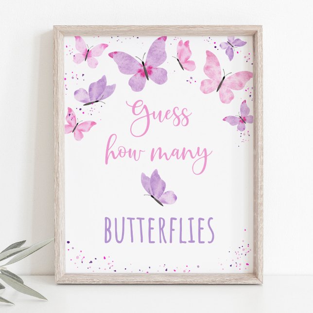 Pink Lila Butterfly Guthaben Wie viele Spiele Poster (Von Creator hochgeladen)