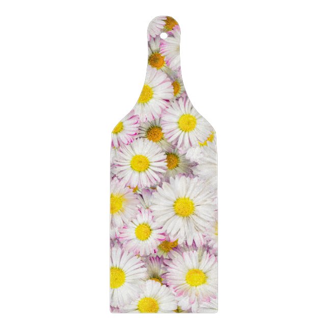 Pink Lila Daisy Blume Pattern Schneidebrett (Vorderseite)
