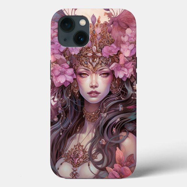 Pink Lila Fairy Queen Fantasy Art Case-Mate iPhone Hülle (Rückseite)