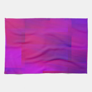 Pink Lila Glitch Art Vaporwave Analog Geschirrtuch