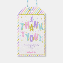 Pink & Lila Jump Geschenketiketten Geschenkanhänger