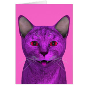 Pink Lila Kitty Face